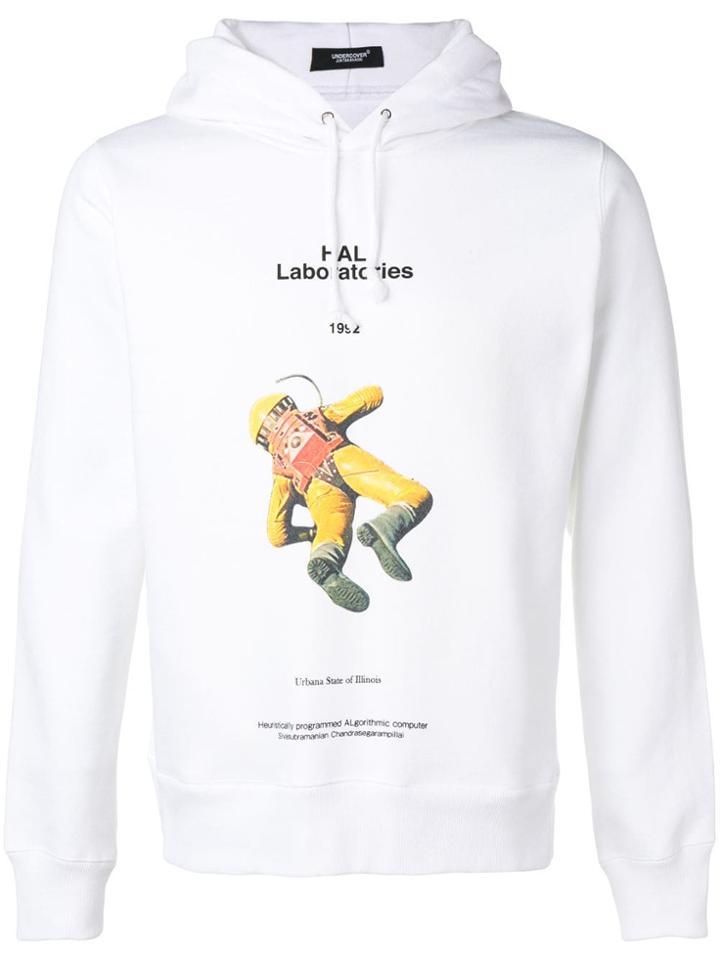 Undercover Graphic Print Hoodie - White