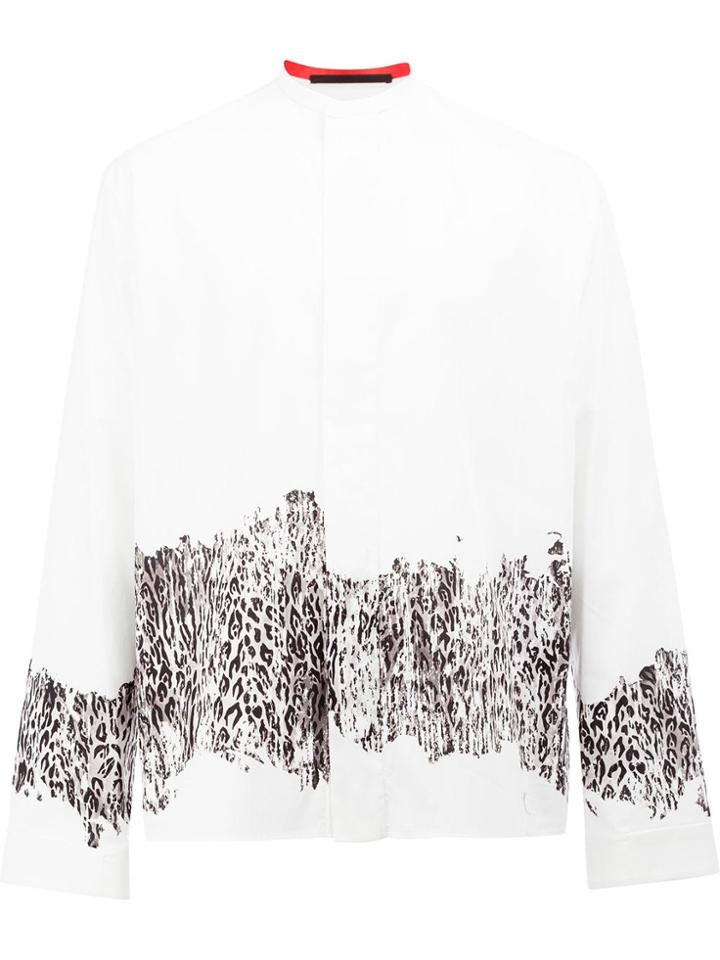 Haider Ackermann Leopard Print Shirt - White