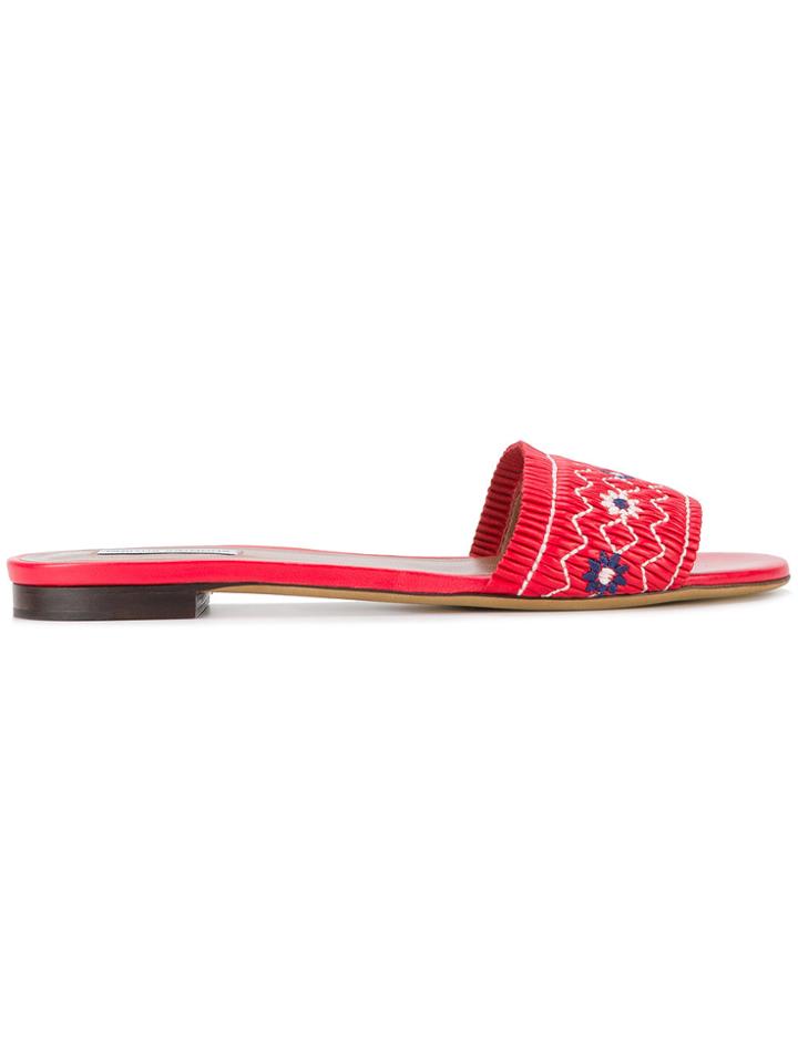 Tabitha Simmons Dizzy Floral Embroidered Sandals