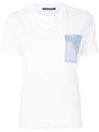 Luisa Cerano Contrast Back Panel T-shirt - White