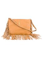 Saint Laurent Fringed Leather Cross Body Pouch