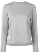 Thom Browne Slide Slits Long Sleeve Tee - Grey