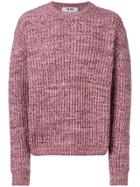 Msgm Chunky Knit Sweater - Pink & Purple