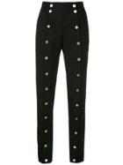 Blindness Front Button Trousers - Black