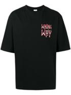 Ex Infinitas Wrong Way Print T-shirt - Black