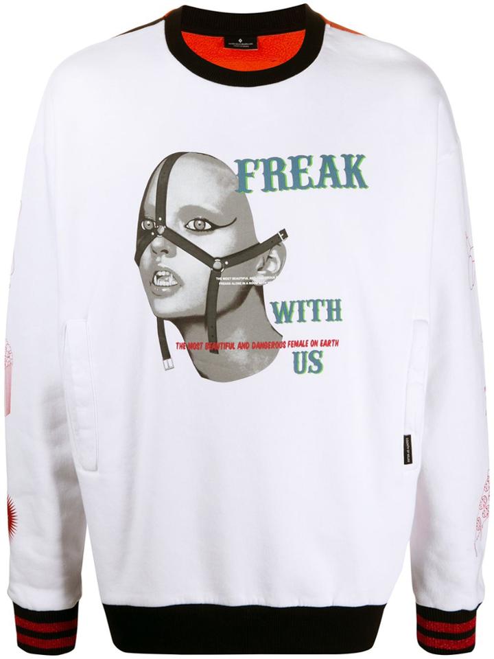 Marcelo Burlon County Of Milan Freak Printed Jumper - White