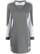 Liu Jo Colour Block Knitted Dress - Grey