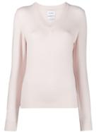 Barrie V-neck Cashmere Sweater - Pink