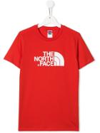 The North Face Kids Teen Logo Print T-shirt - Red