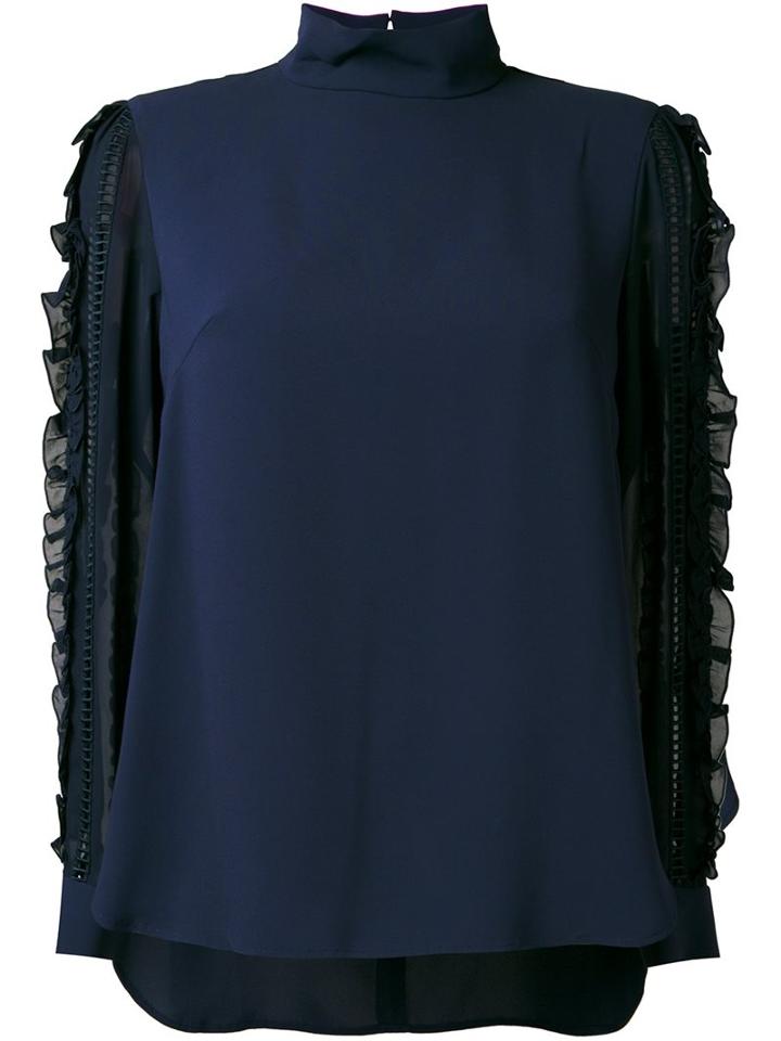 Muveil See-through Sleeves Blouse