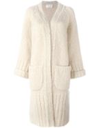 Chloé Oversized Cardigan Coat, Women's, Size: Large, Nude/neutrals, Cashmere/mohair/virgin Wool