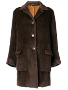 Etro Buttoned Fur Coat - Brown