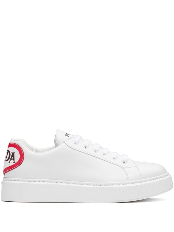 Prada Graphic Print Sneakers - White