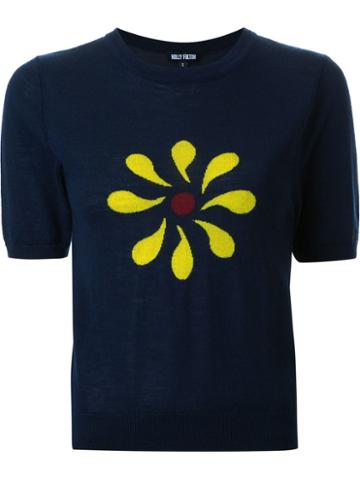 Holly Fulton Floral Intarsia Top