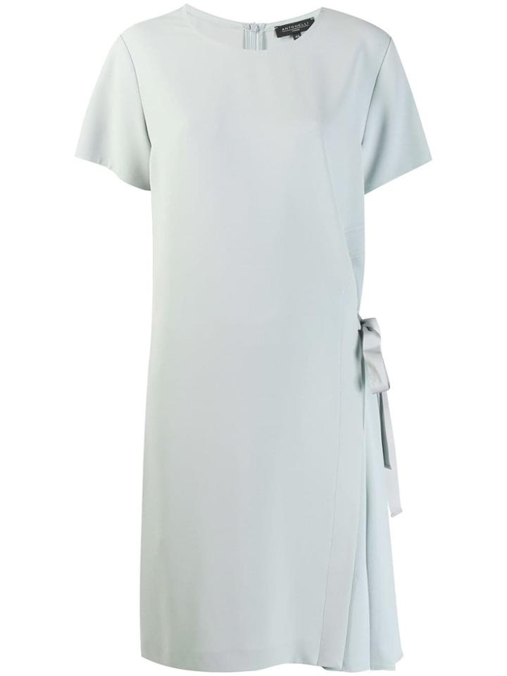 Antonelli Pleated Panel Midi Dress - Blue