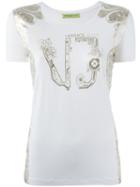 Versace Jeans Logo Print T-shirt, Women's, Size: Xs, White, Spandex/elastane/viscose