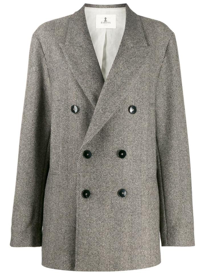 Barena Double Breasted Blazer - Brown