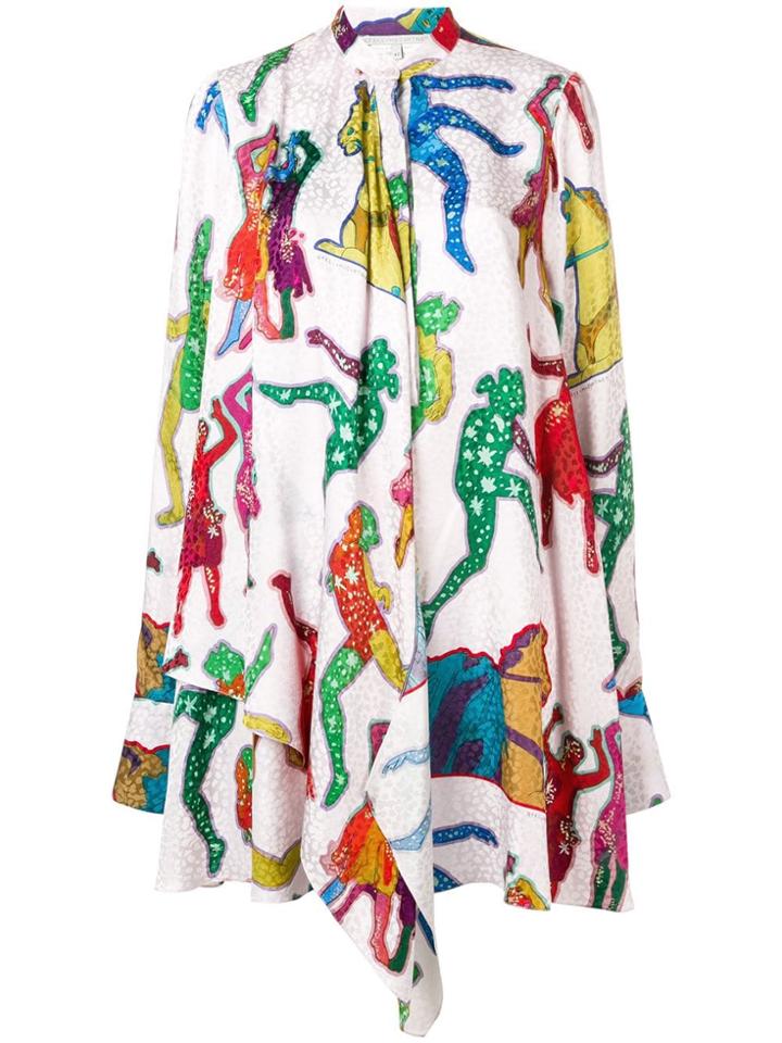 Stella Mccartney Psychedelic Print Shift Dress - Pink