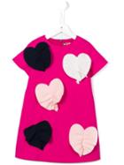 Msgm Heart Accent Dresses, Toddler Girl's, Size: 4 Yrs, Pink/purple