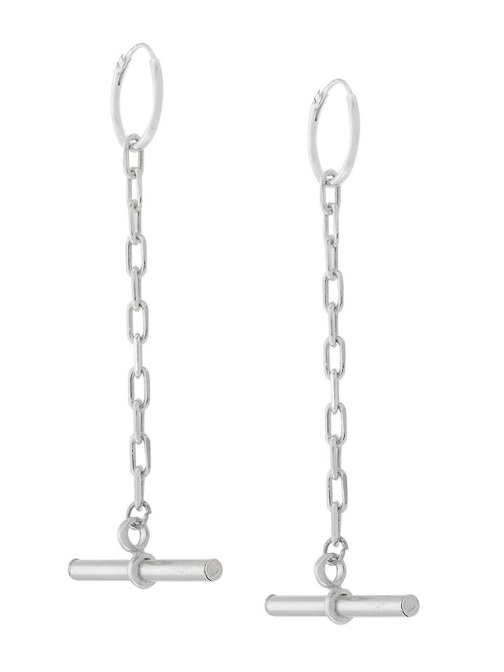 Coup De Coeur Bar Drop Earrings - Metallic