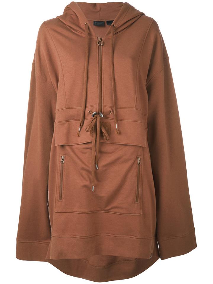 Puma - Oversized Hooded Sweatshirt - Women - Cotton/polyester/spandex/elastane - Xs, Brown, Cotton/polyester/spandex/elastane