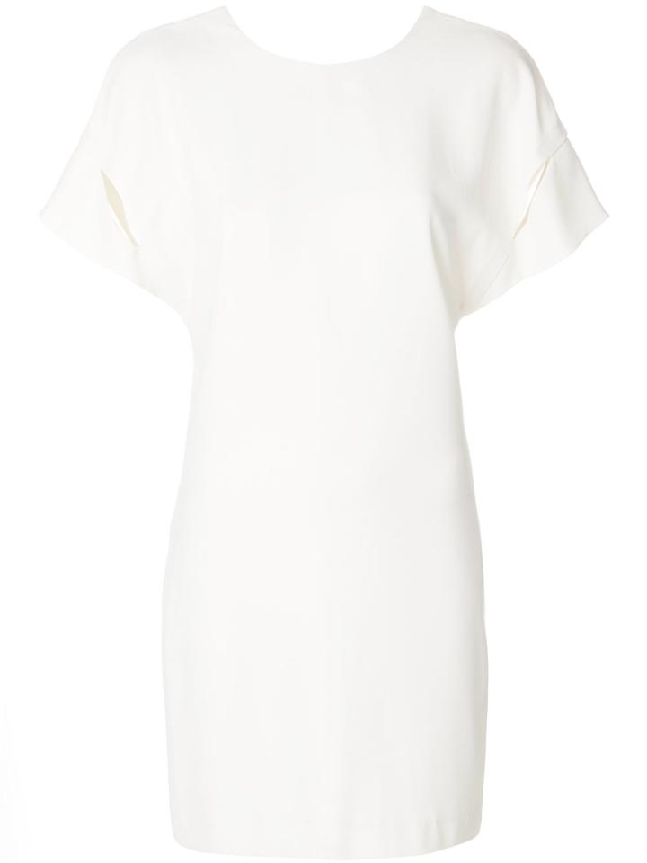 Iro Cut Out Sleeve Mini Dress - White