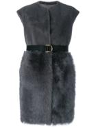Blancha Belted Gilet - Grey