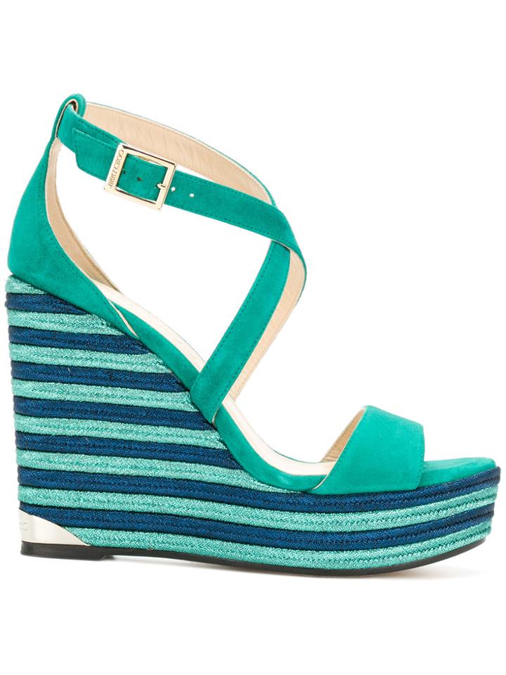 Jimmy Choo Portia 120 Sandals - Green