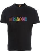Missoni Vintage Logo Print T-shirt, Men's, Size: Medium, Black