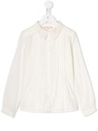 Bonpoint Teen Myriam Lace Collar Shirt - White