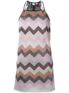 Missoni Flitter Effect Zig-zag Dress, Women's, Size: 38, Polyester/cupro/viscose