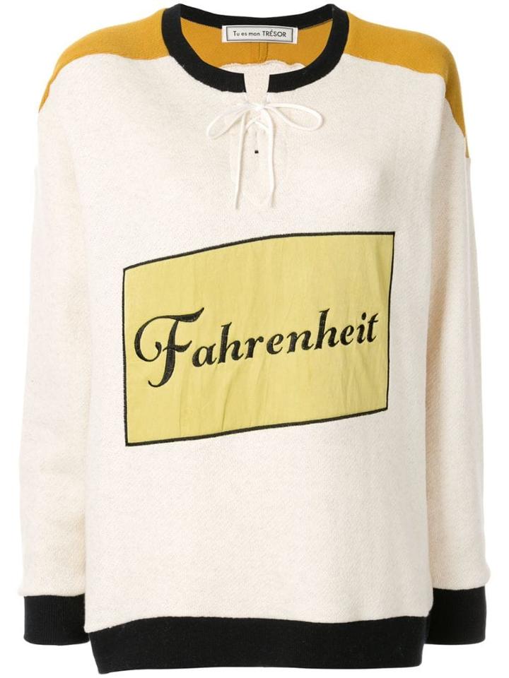 Tu Es Mon Trésor Tv Sweat Pullover - White