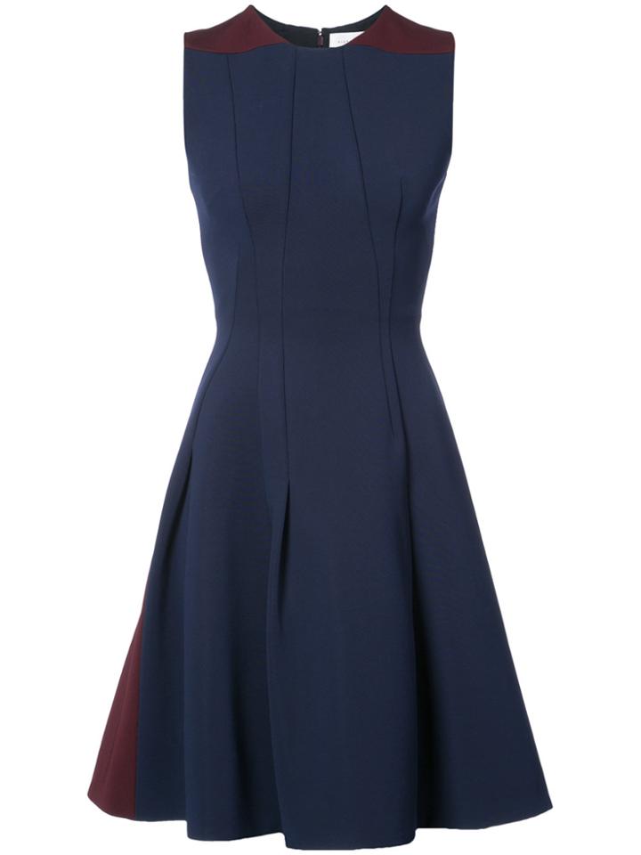 Victoria Beckham Fit And Flare Dress - Blue