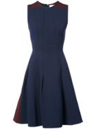 Victoria Beckham Fit And Flare Dress - Blue