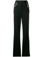 Christopher Kane Squiggle Cupchain Tailored Trousers - Black