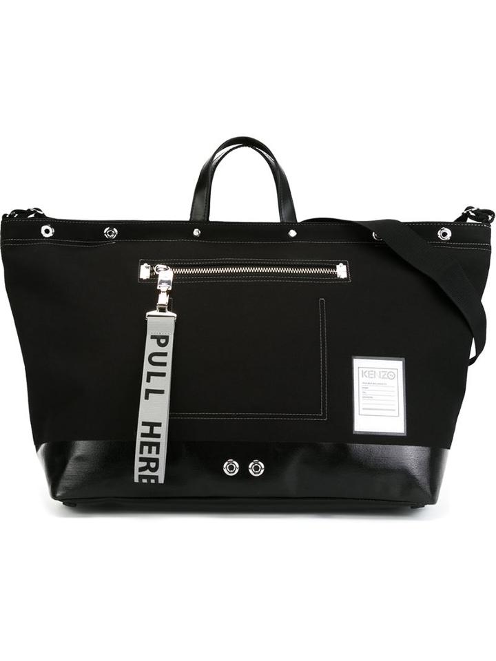 Kenzo Care Tote, Men's, Black, Cotton