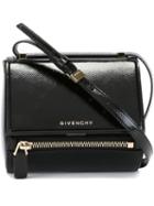 Givenchy Mini Pandora Box Crossbody Bag, Women's, Black, Calf Leather