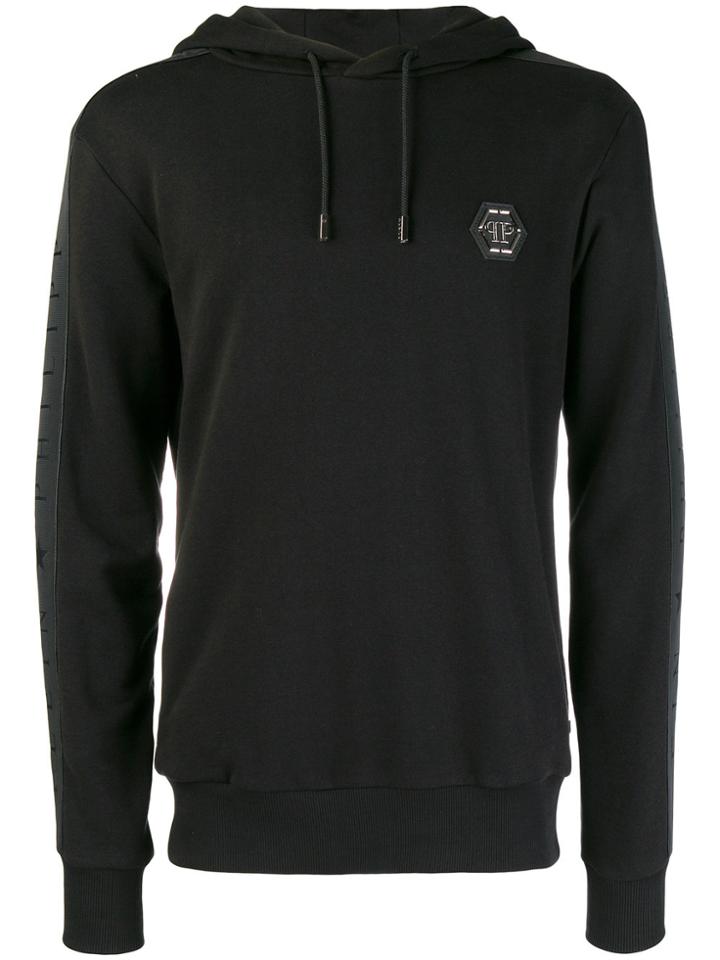 Philipp Plein Logo Plaque Hoodie - Black