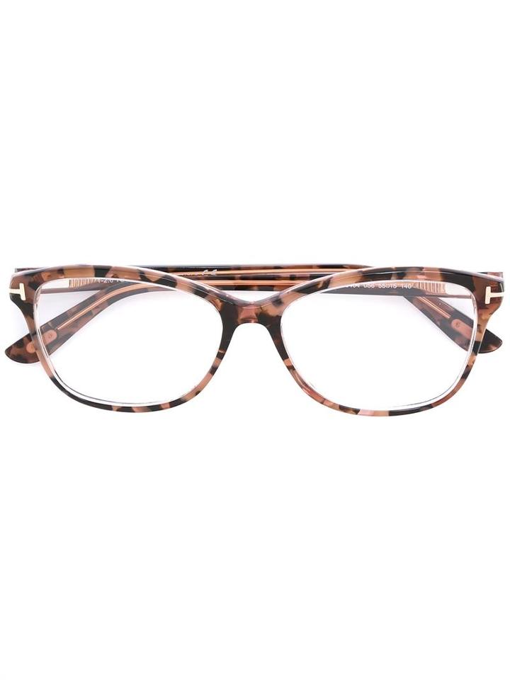 Tom Ford Eyewear Square Shaped Glasses, Pink/purple, Acetate