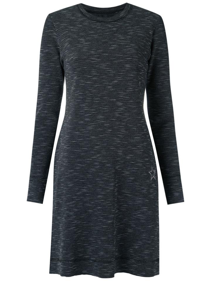 Talie Nk Jacquard Dress, Women's, Size: Medium, Black, Cotton/polyester/spandex/elastane