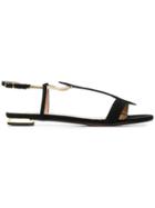 Aquazzura T-strap Sandals - Black