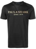 Paul & Shark Logo Print T-shirt - Black