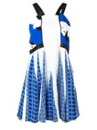 Kenzo Diagonal Striped Braces Dress