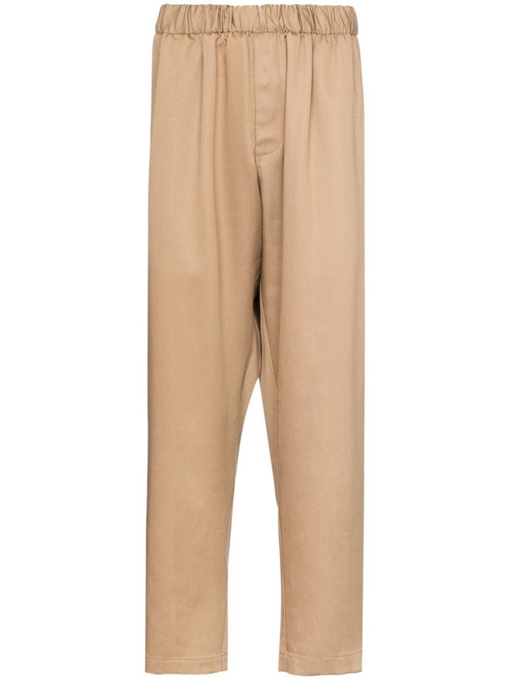 Dashiel Brahmann Lazy Elasticated-waist Trousers - Neutrals