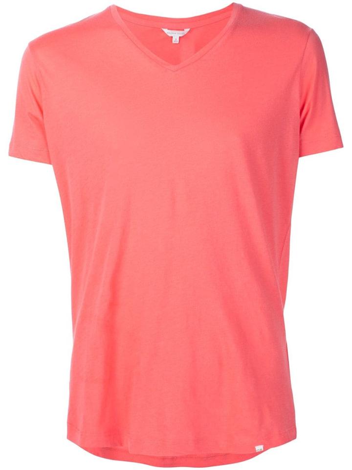 Orlebar Brown V-neck T-shirt - Pink