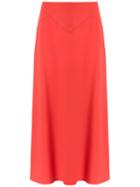 Talie Nk Midi Skirt, Women's, Size: 42, Red, Acetate/viscose