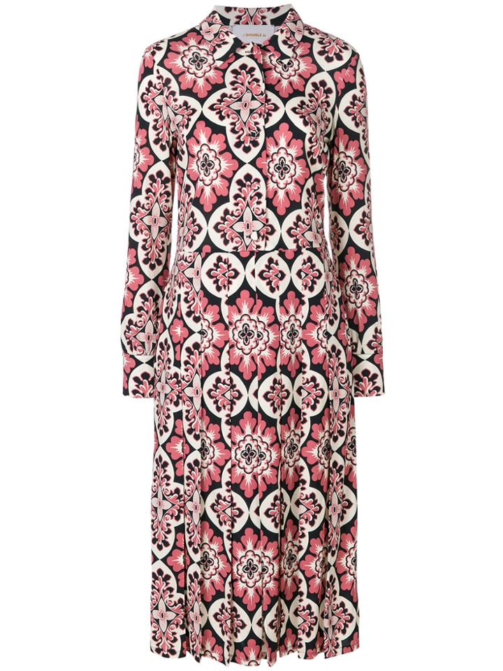 La Doublej Chemisier Palazzo Rosa Dress - Pink & Purple