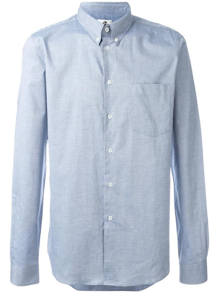 Ps By Paul Smith Chest Pocket Shirt, Men's, Size: Small, Blue, Cotton