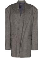Y/project Oversized Collared Blazer - Grey