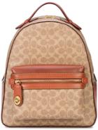 Coach Signature Canvas Campus Backpack - Brown